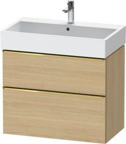Duravit Waschtischunterschrank D-Neo Wandmontage, Farbe Beige, B/H/T: 78,4 x 62,5 x 44,2 cm - Bild 1