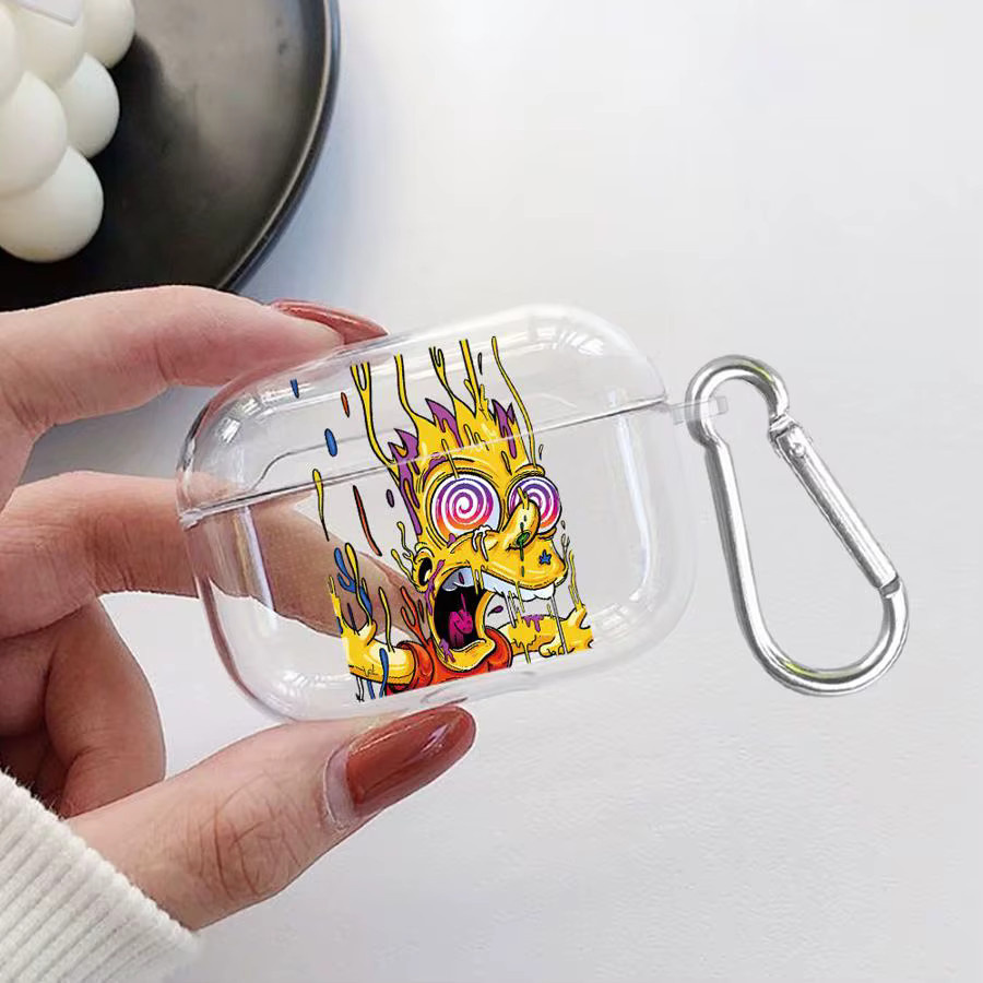 The Simpsons transparente Kopfhörerhülle für AirPods 1 2 3 Pro und Pro 2 - Bild 2