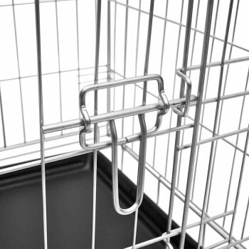 VidaXL Faltbarer Drahtkäfig Transportkäfig aus Metall in Schwarz und Silber - Bild 2
