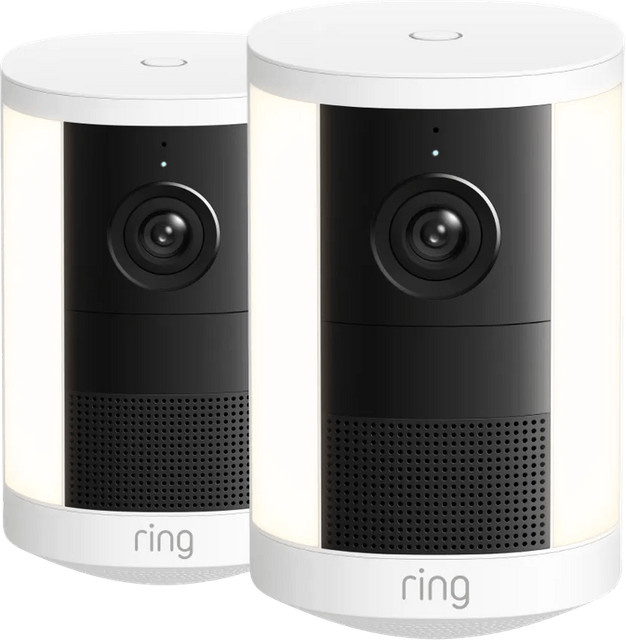 Ring Spotlight Kamera 2. Generation Akku Doppelpack Weiß mit Wi-Fi - Bild 1