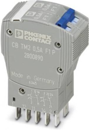 Phoenix Contact CB TM2 5A F1 P Schutzschalter thermisch grau 250 V/AC 5A - Bild 1