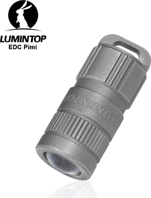 LUMINTOP LED Camping Laterne PIMI aus Titan in Stonewash Grey, wiederaufladbare USB-C Taschenlampe für Outdoor und EDC - Bild 1