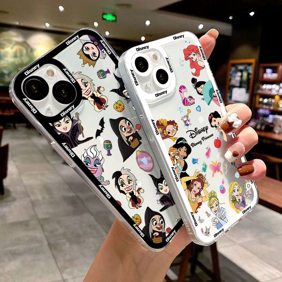 Disney Prinzessinnen Handyhülle für Samsung Galaxy S26 S25 S24 S23 S22 S21 S20 FE Note20 Plus Ultra Lite Edge 5G, transparente weiche TPU-Hülle - Bild 2