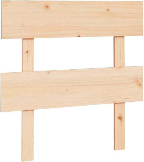 vidaXL Kopfteil aus Massivholz Kiefer in Braun mit rustikaler Optik, B/H: 93,5 x 81 cm, Tiefe: 3 cm - Bild 1