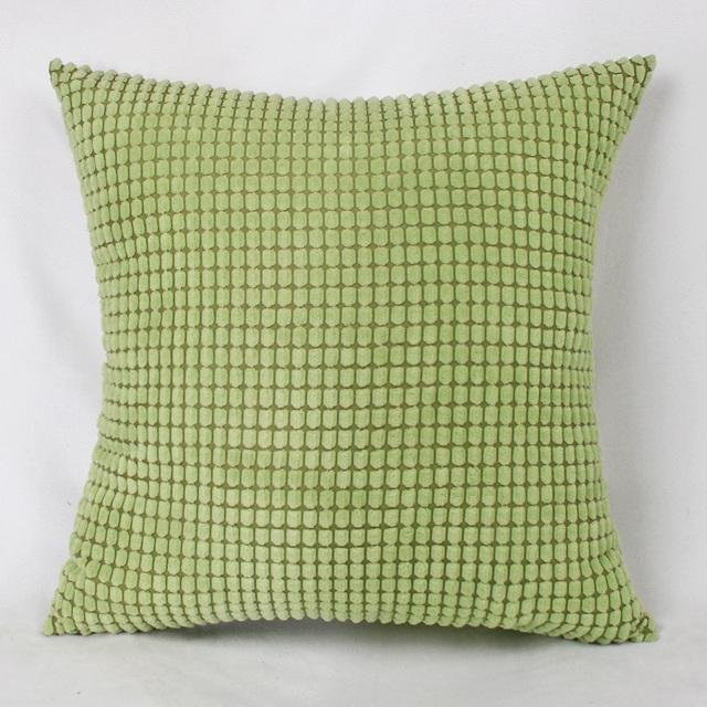 JMG Clothing Cord-Kissenhülle in Grün mit Maisstreifen-Design, Nordische Dekoration für Sofa und Bett, B/H: 40 x 60 cm - Bild 1