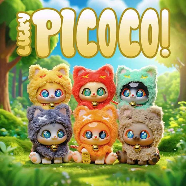 Supergg Picoco Lucky Cloak Cat Series, Puppe, Rucksack Anhänger, Mystery Box - Bild 1