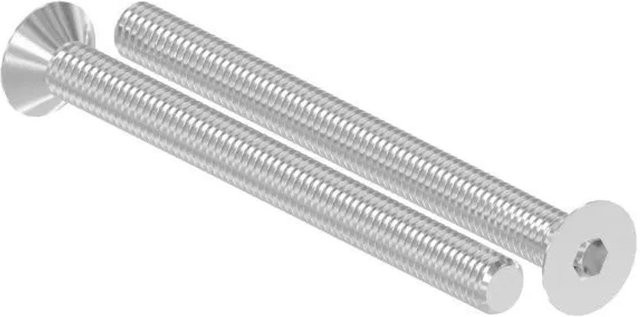 FeNau Senkkopfschraube aus Edelstahl A2-70 in Silber mit Innensechskant nach ISO 10642, M6 x 70 mm - Bild 1