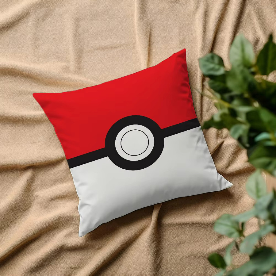 Potdemiel Pokemon Kissenbezug mit Grafikdesign, Mehrfarbig, Durchmesser: 30 cm - Bild 5