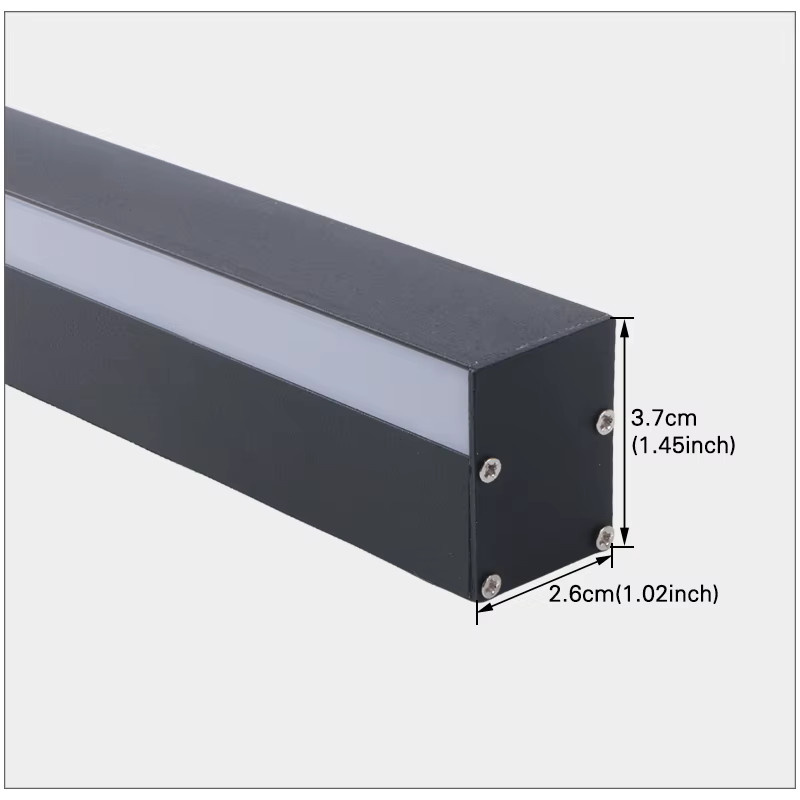 EnwYe LED Außenwandleuchte Modern Schwarz IP65 Up-Down Lichtleiste Warmweiß - Bild 4