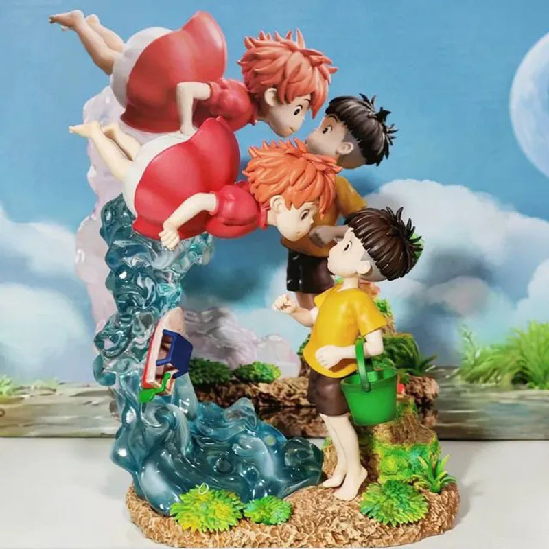 Bandai Ponyo auf der Klippe Anime-Actionfigur aus Kunststoff, mehrfarbig - Bild 1