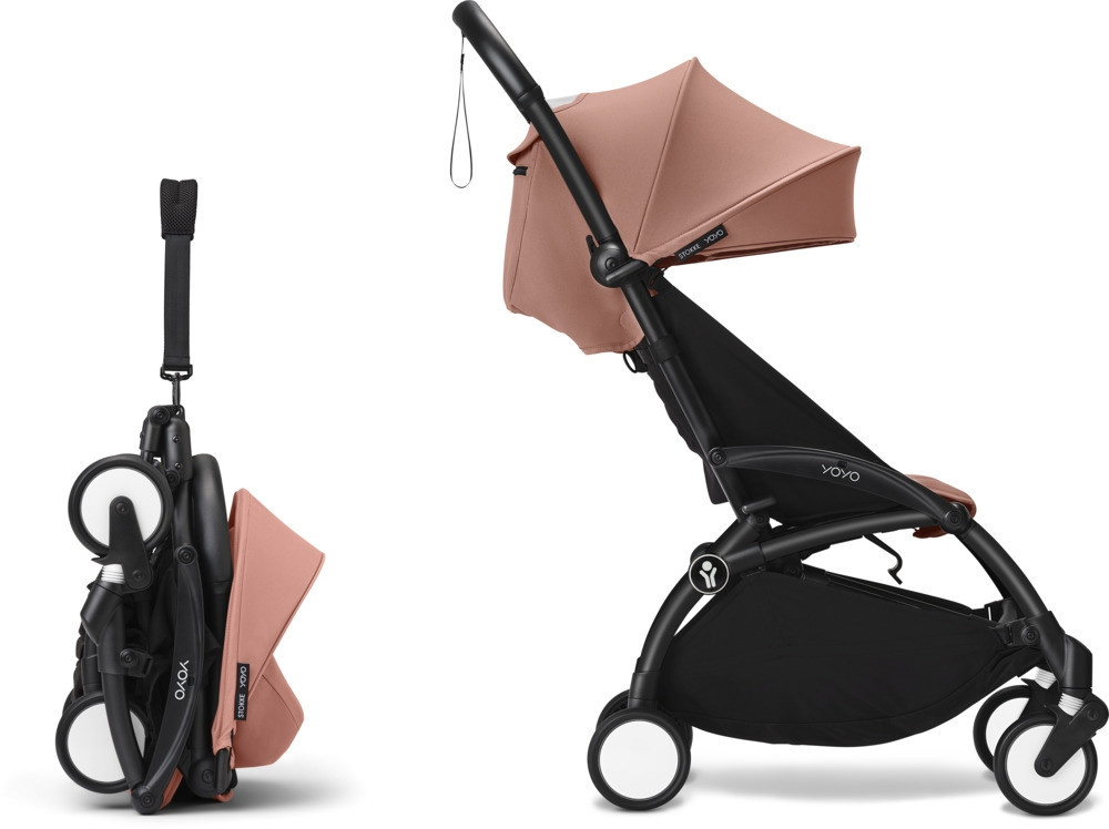 Stokke YOYO³ Travel Buggy faltbares Gestell in Schwarz / Ginger ab 6 Monaten - Bild 4