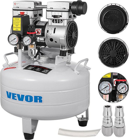 Buying Solutions MB Vertikaler Ölfreier Luftkompressor in Weiß, 850W, 30L Tank