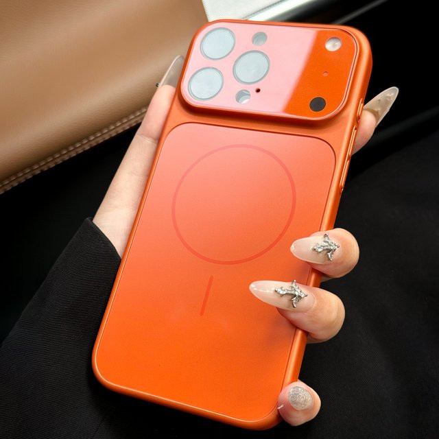 AG Nano Matte Glass Case für iPhone 17 Pro Max 16 15 14 13 Pro Max mit MagSafe Wireless Charging, Farbe: Schwarz - Bild 1