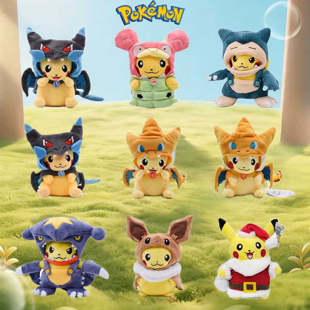 Pokémon Plüschtiere Pikachu, Glurak, Lucario, Plüschfigur, Stofftier, Puppe - Bild 1