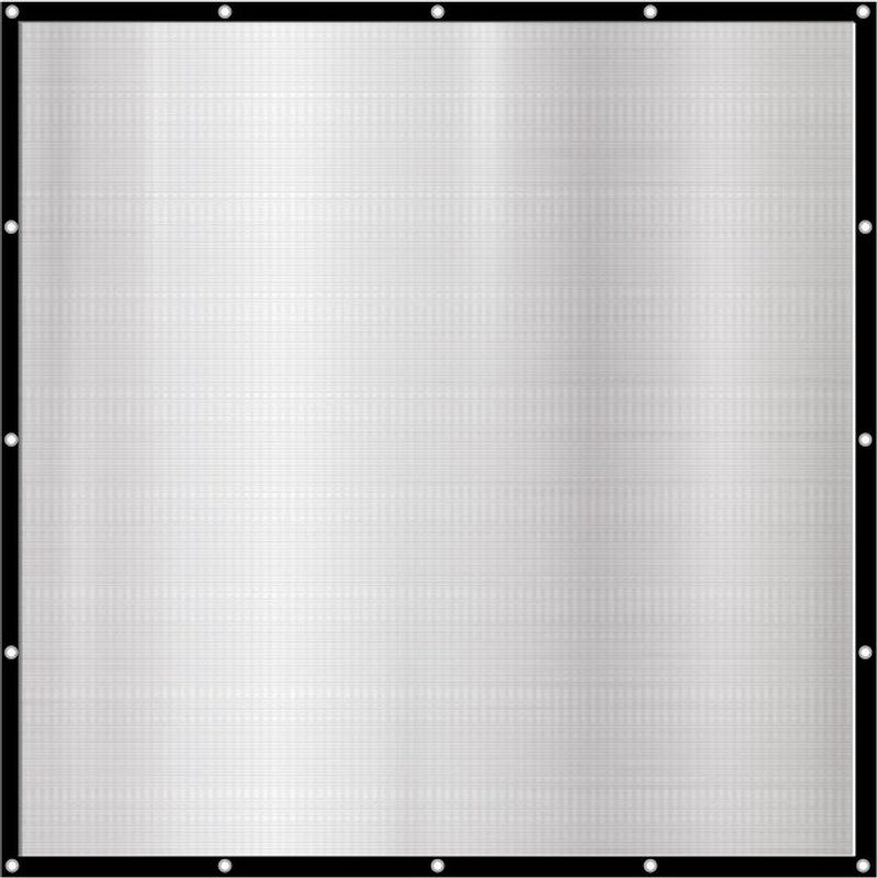 AMANKA Aluminium Schattennetz in Grau und Silber, B/T/H: 200 x 200 x 200 cm - Bild 2