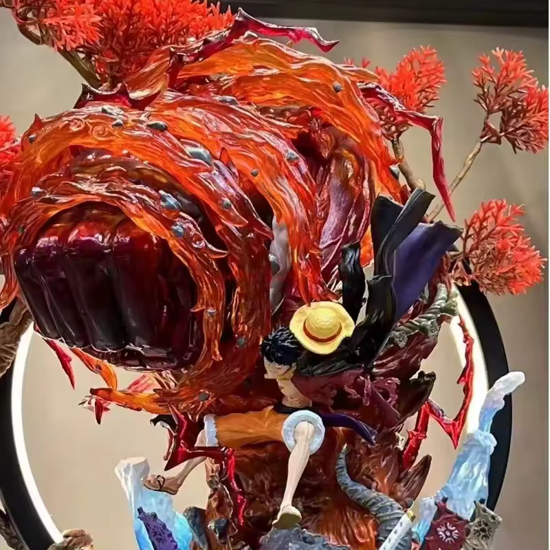 Bandai One Piece Luffy Gear 3 Figurine, mit LED-Beleuchtung, Rot - Bild 2
