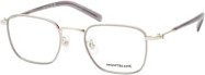 Montblanc MB 0424O Korrektionsbrille, Vollrand, quadratisch, Metall, silver, Herren - Bild 1
