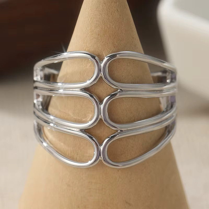 YoYo Ring, versilbert, Vintage, Unisex - Bild 3