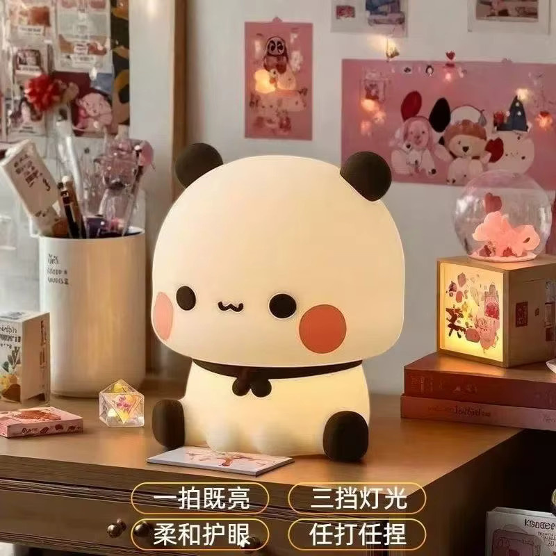 Bandai Crayon Shin-chan Nachtlicht aus Silikon, weiß, wiederaufladbare kleine Nachttischlampe mit Augenschutz für Kinder - Bild 2