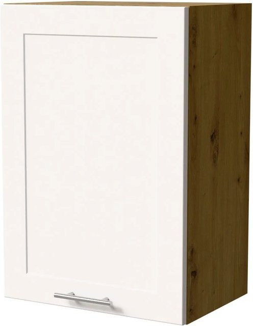 Feldmann-Wohnen Hängeschrank Oslo W2 Küchenschrank Eiche Artisan und Weiß Matt B/T/H: 50 x 32,5 x 72 cm - Bild 1