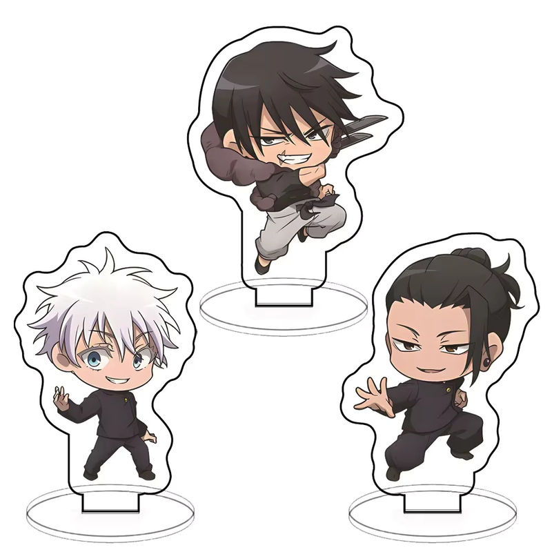 Bandai Jujutsu Kaisen Acryl-Figuren Set Satoru Fushiguro Toji Geto Suguru Mehrfarbig Dekorationsmodell aus Kunststoff - Bild 3