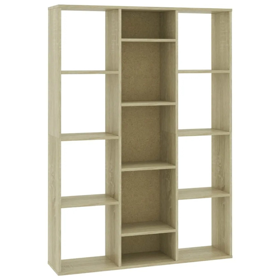 vidaXL Raumteiler und Bücherregal Sonoma-Eiche, B/T/H: 100 x 24 x 140 cm - Bild 2