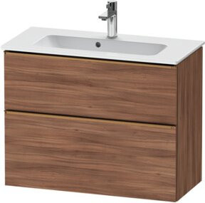 Duravit Waschtischunterschrank D-Neo Compact, Wandhängend, Braun, B/T/H: 81 x 37,2 x 62,5 cm - Bild 1