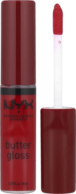 NYX Professional Makeup Butter Gloss Lippen-Gloss, Red Velvet, 8 ml - Bild 1