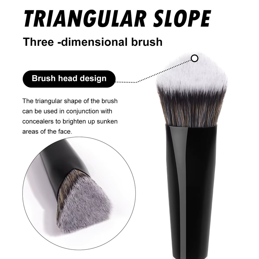 MAANGE Concealer-Pinsel, 2 Stück, dreieckig, für flüssige Creme - Bild 4