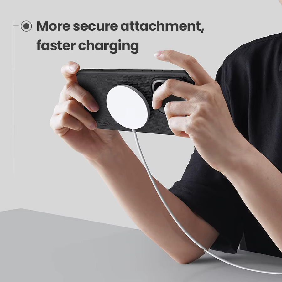 Nillkin Super Frosted Shield Pro Magnetische Hülle für OPPO Find X9 Pro in Schwarz - Bild 4