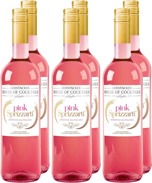 Gerstacker Pink Sprizzarti, aromatisierter Wein, 6 x 0,75 l - Bild 1