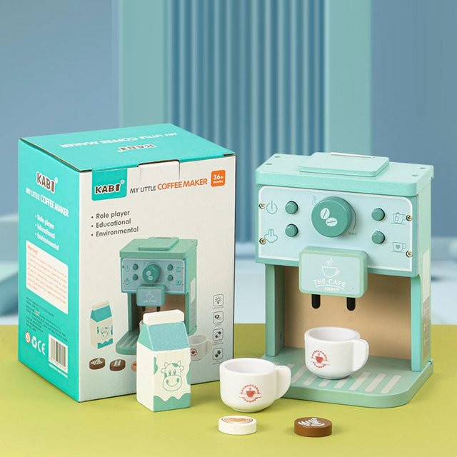 Kidsly Holz Küche Deluxe Kaffeemaschine Set, ab 3 Jahre - Bild 1
