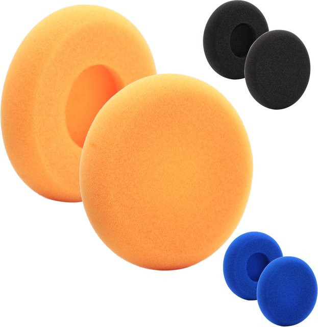 Koss Ersatz-Ohrpolster in Orange für Porta Pro, KSC35, KSC75 und KSC55 mit extra dickem, weichem Schaumstoff - Bild 1