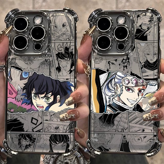 Bandai Dämonentöter Handyhülle mit Anti-Fall-Airbag für iPhone 11 bis iPhone 17 Pro Max in Multicolour - Bild 1