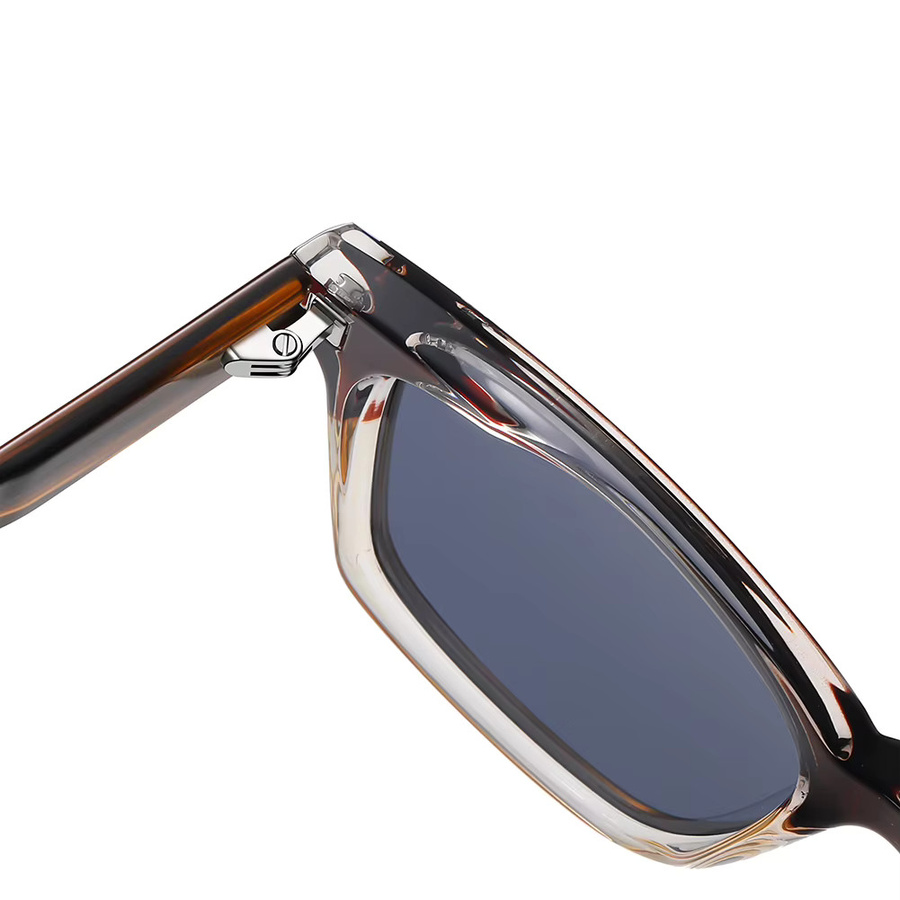 Kachawoo Sonnenbrille, quadratisch, Vollrand, polarisiert, Unisex, Blau, Orange, Grau - Bild 2