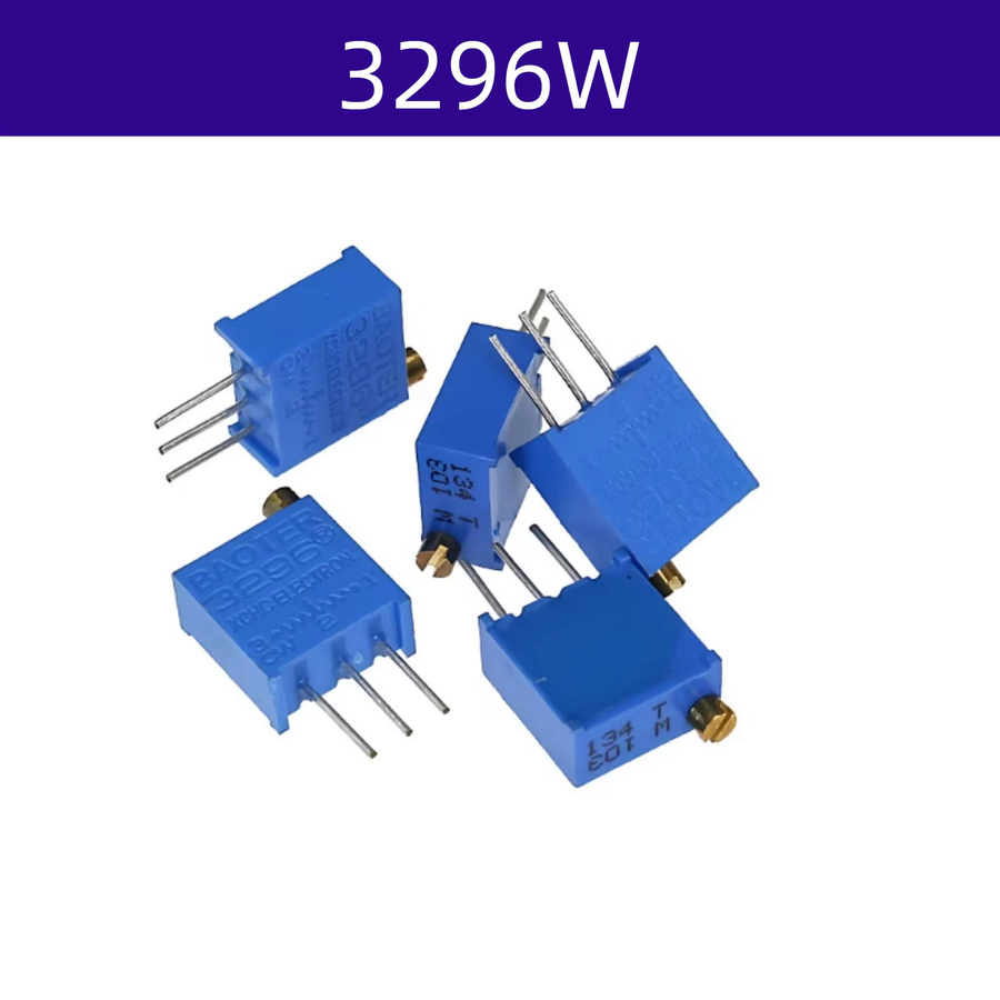 50 Stück 3296W Mehrgang-Präzisions-Einstellwiderstände Trimmer-Potentiometer Set in Blau mit verschiedenen Widerstandswerten für ESC-Kits - Bild 2