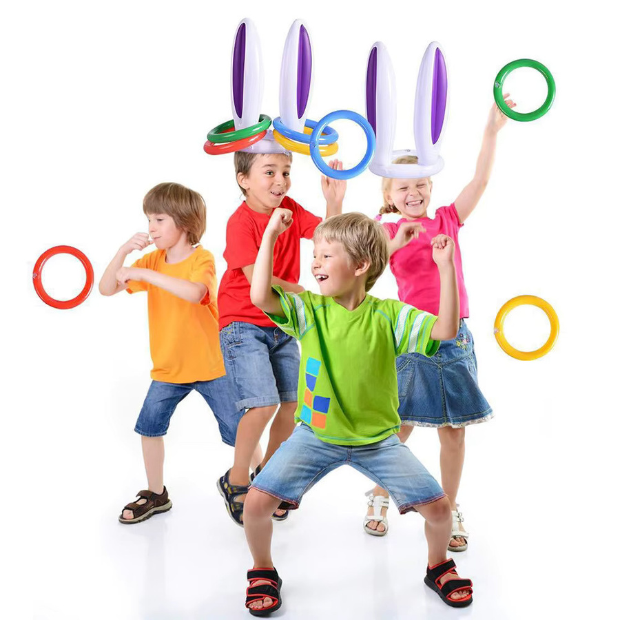 Wonflex Oster-Hasenohren, Aufblasbares Spielzeug, Gelb, Bunt / Mehrfarbig - Bild 2