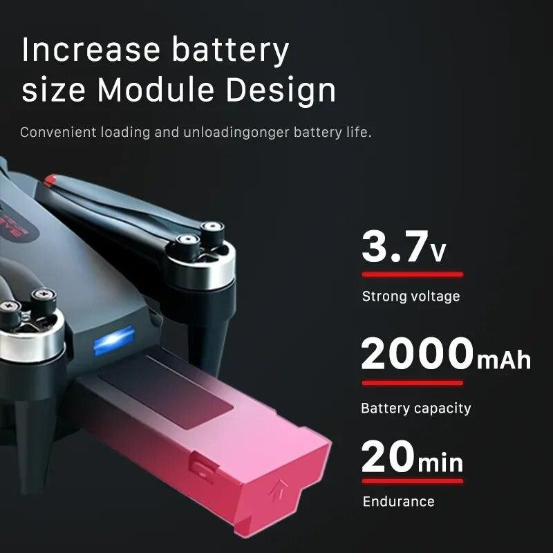 LYZRC UAV 8K HD Quadcopter mit Drei-Kamera Schwarz - Bild 2