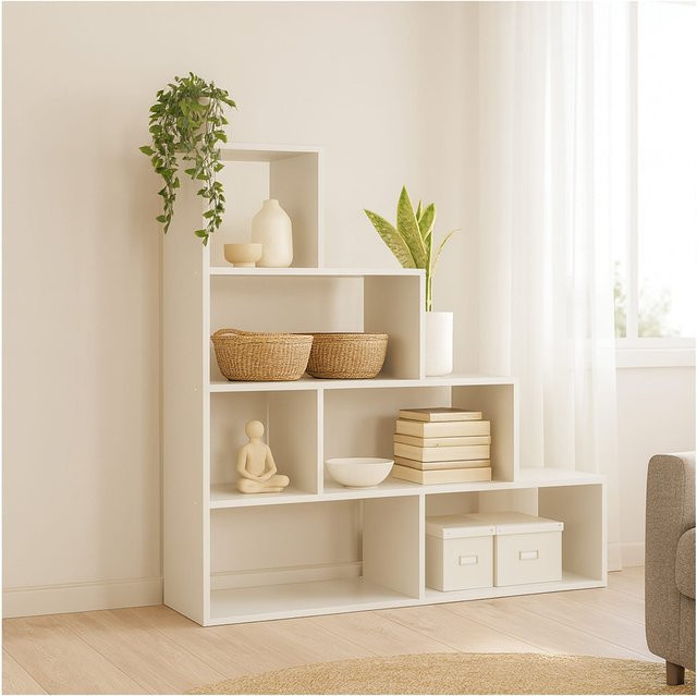 HTI-Living Raumteiler Thekla Weiß freistehend mit offenem Design - Bild 1