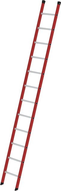 PROREGAL Sprossen-Anlegeleiter aus GFK und Alu mit 12 Sprossen ohne Traverse - Bild 1