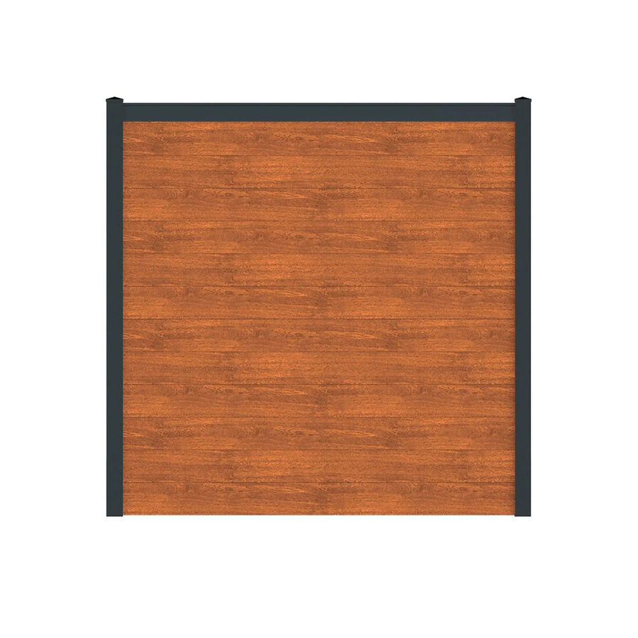 Vidual Sichtschutzzaun Snap 140 aus Aluminium in Light Oak, blickdicht, Montage zum Aufdübeln, Höhe: 175 cm, Breite: 24,83 m - Bild 2