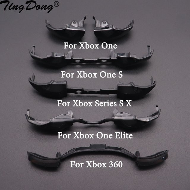 TingDong Ersatz RB LB Trigger Tasten für Xbox One, Xbox Series X|S und Xbox 360 Controller in Schwarz - Bild 1