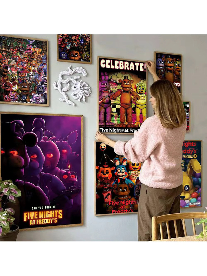 Beast Kingdom FNaF Five Nights At Freddy's Selbstklebendes Kunstposter, Mehrfarbig, Rechteckig - Bild 6