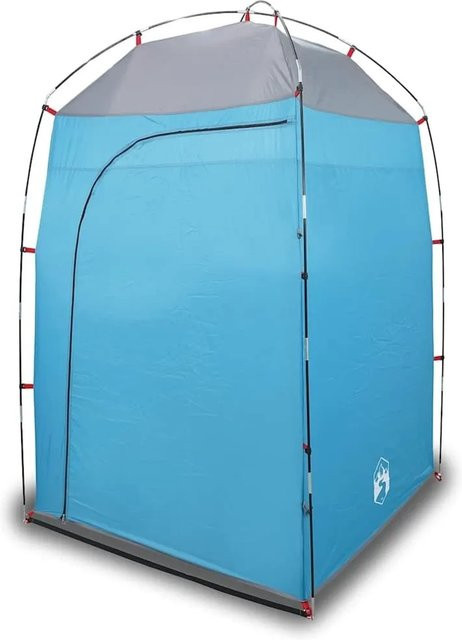 Furnicato Duschzelt Camping Blau, H x B x T: 213 x 140 x 140 cm - Bild 1