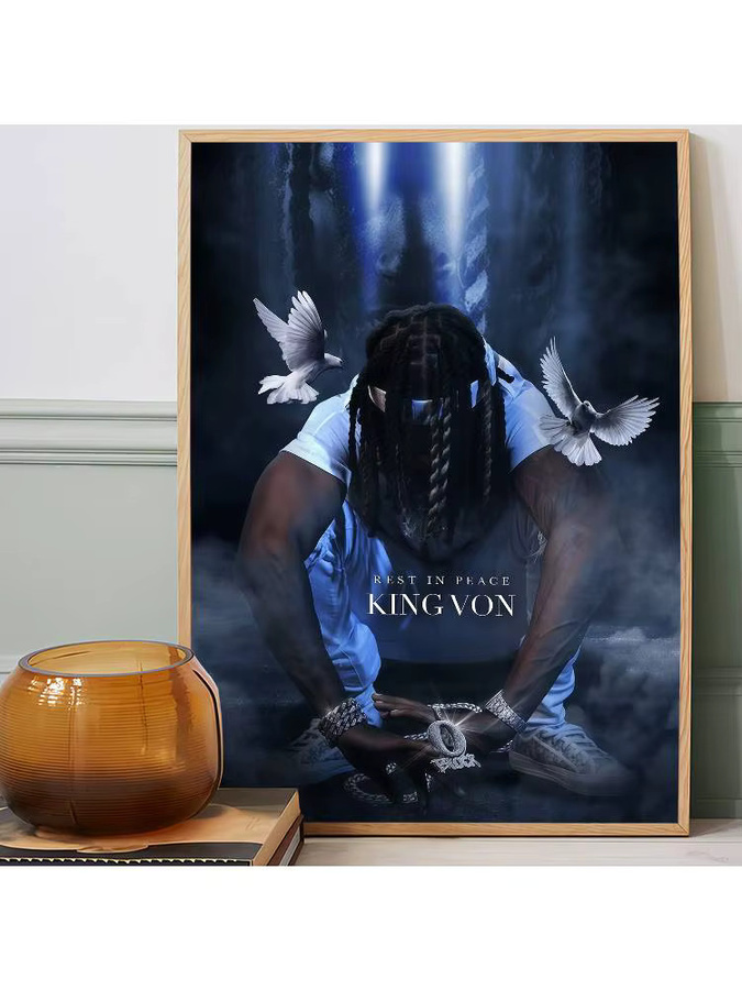 K-King Selbstklebendes Kunstposter Moetch in Multicolor, Whitepaper-Druck für deine Heimdekoration, B/H: 15 x 15 cm - Bild 7