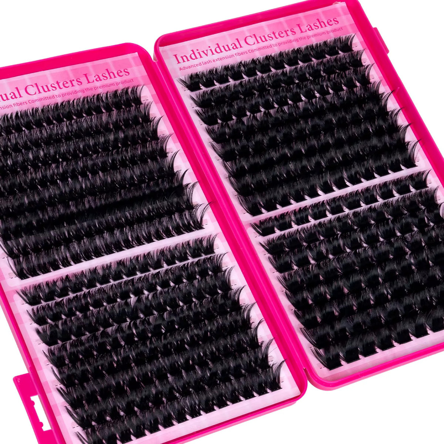 SEXYSHEEP DIY Cluster-Wimpern, Black, 3D Wispy Lashes - Bild 4