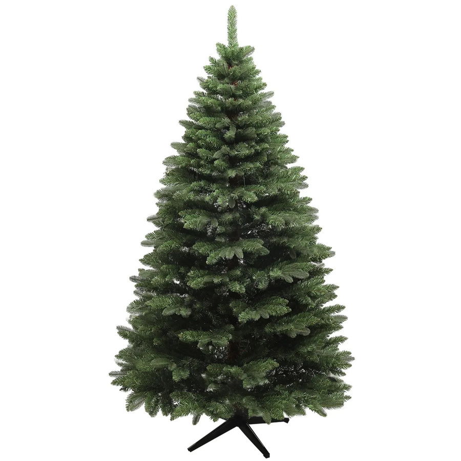 HOMCOM Weihnachtsbaum aus Kunststoff und Metall in Grün, Höhe: 180 cm, Breite: 120 cm - Bild 2