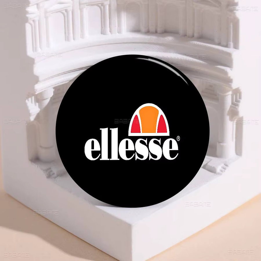 E-Ellesse Brosche, Weißblech, Metall, Unisex - Bild 5