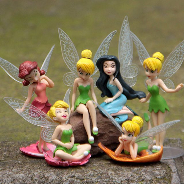 Potdemiel Tinkerbell Märchen-Mädchen, Actionfiguren, 6-teiliges Set - Bild 1