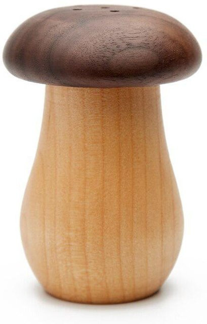 Kreativer Zahnstocherhalter in Pilz-Form aus Holz in Braun - Bild 1